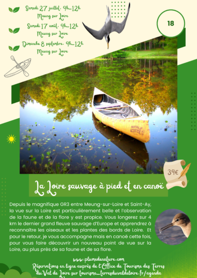 La Loire sauvage à pied et en canoë